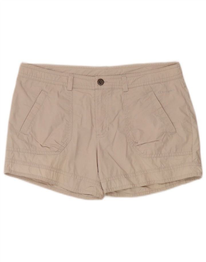 Pantalones cortos chinos Champion para mujer medianos W30 algodón beige