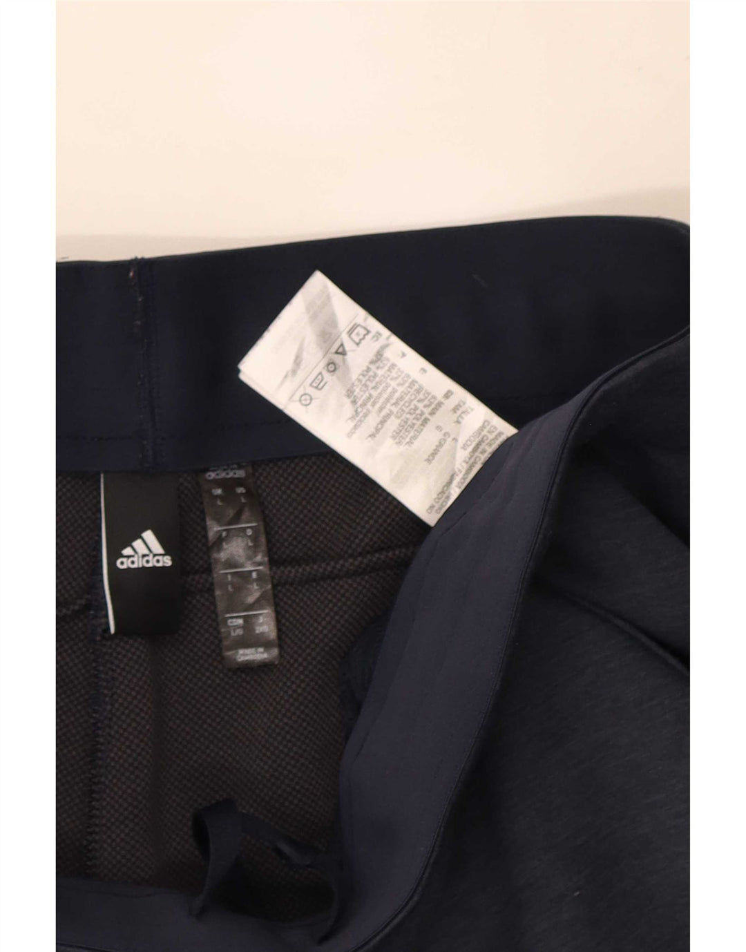 Pantalón De Chándal Adidas Hombre Grande Poliéster Moteado Azul Marino