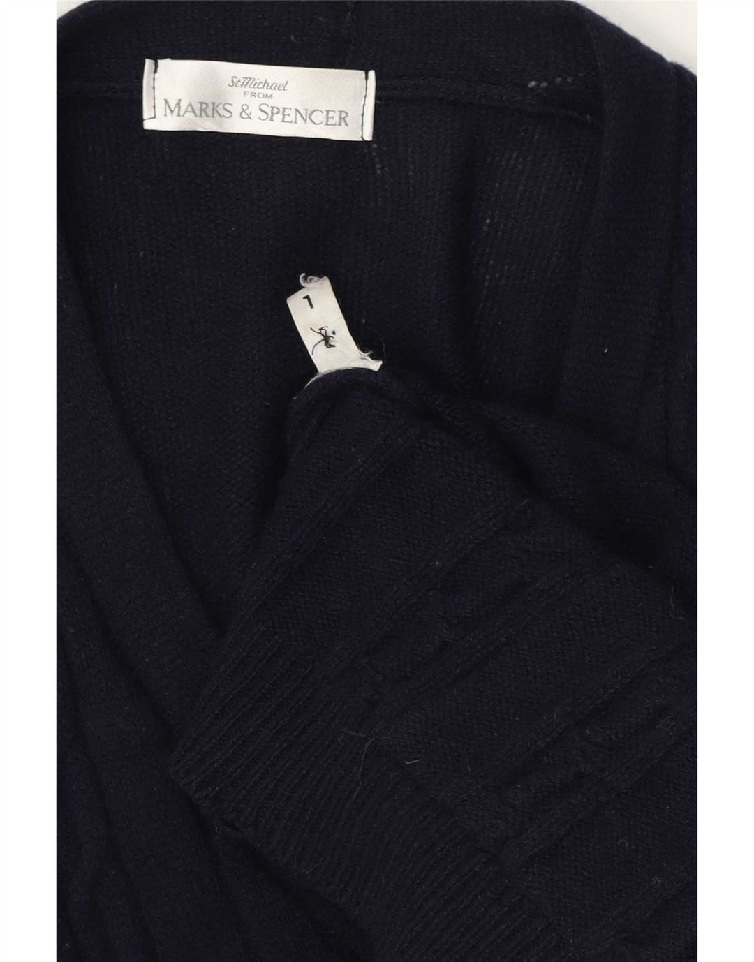 Marks & Spencer - Cárdigan para hombre, talla grande, azul marino