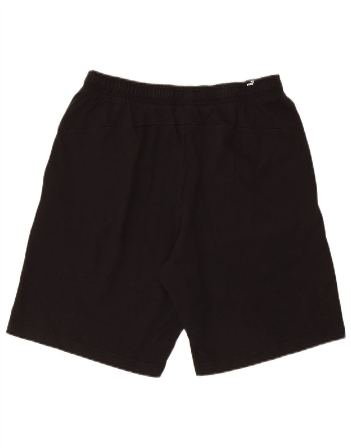 Puma Shorts Deportivos Gráficos Para Hombre Negro Mediano
