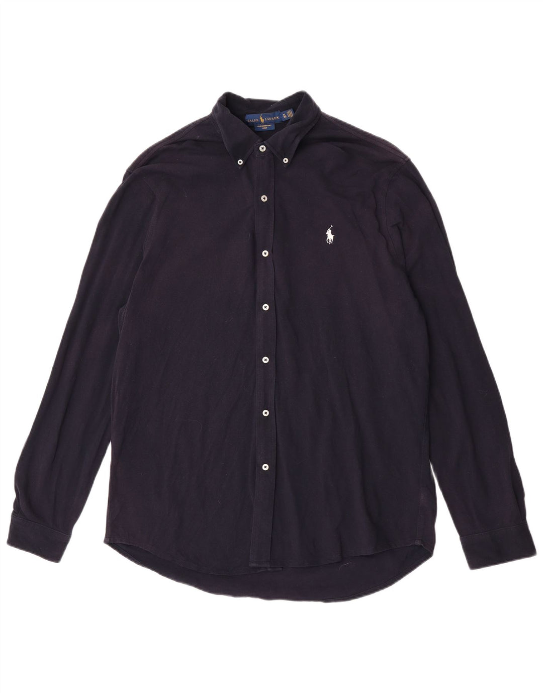 Camisa Ralph Lauren Hombre XL Algodón Azul Marino