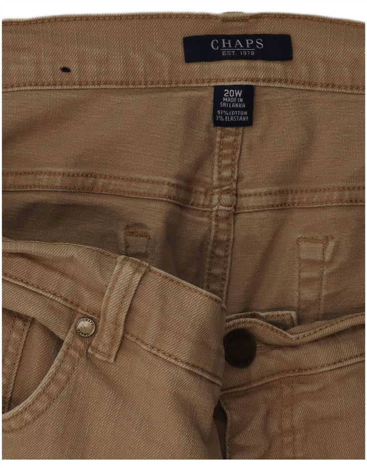 Chaps Bermudas para mujer US 20 3XL W40 Algodón beige