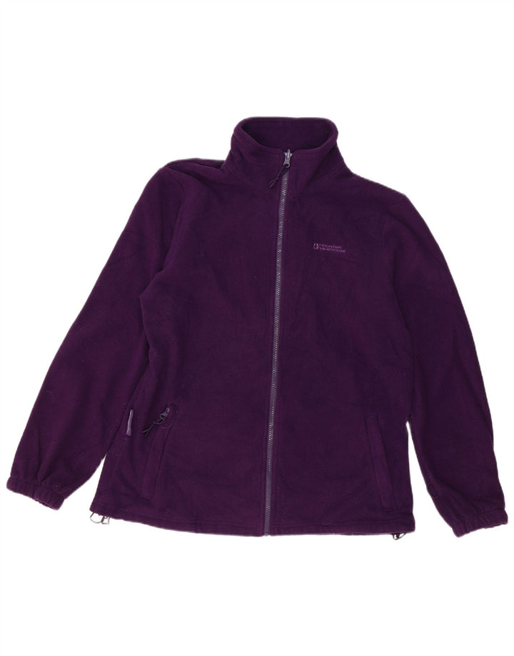 MOUNTAIN WAREHOUSE Womens Fleece Jacket UK 14 Large Purple Polyester
