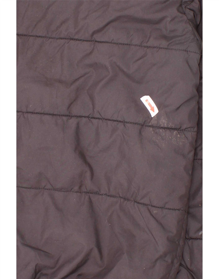 Puma Chaqueta acolchada con gráfico para niño 9-10 años Negro Poliéster