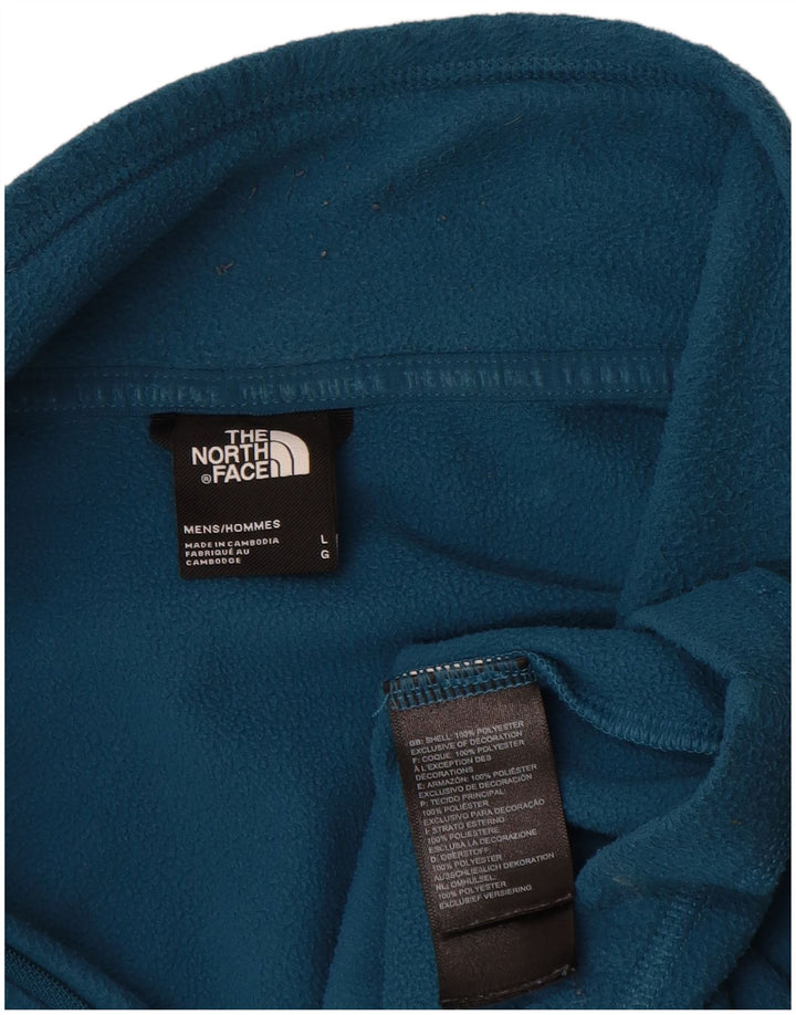 The North Face Jersey De Forro Polar Con Cremallera Y Cuello Para Hombre Poliéster Azul Grande