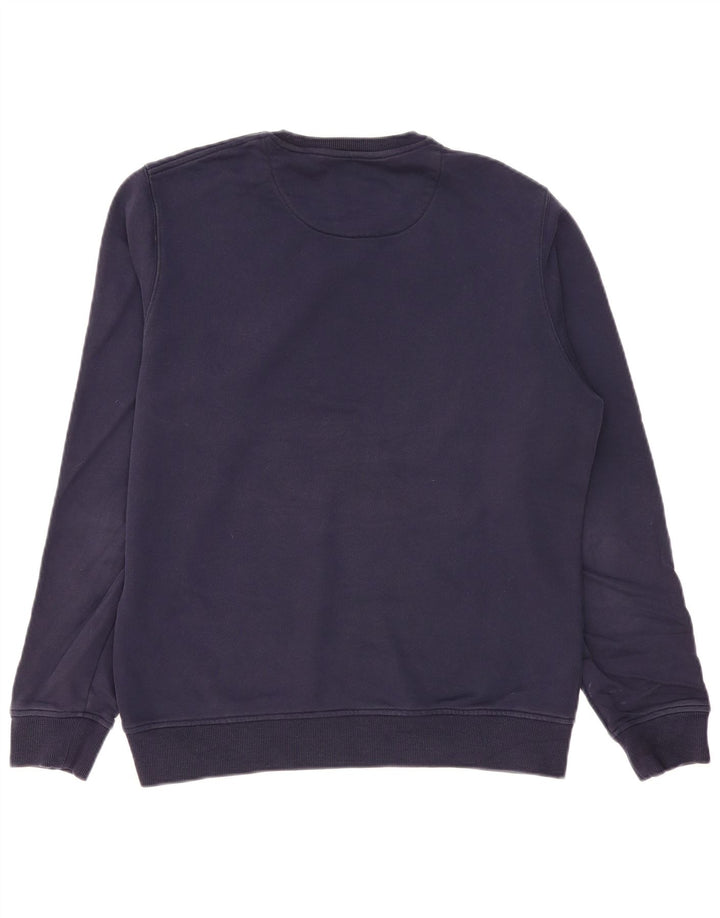 Lyle & Scott Hombre Sudadera Jumper Grande Azul Marino Algodón