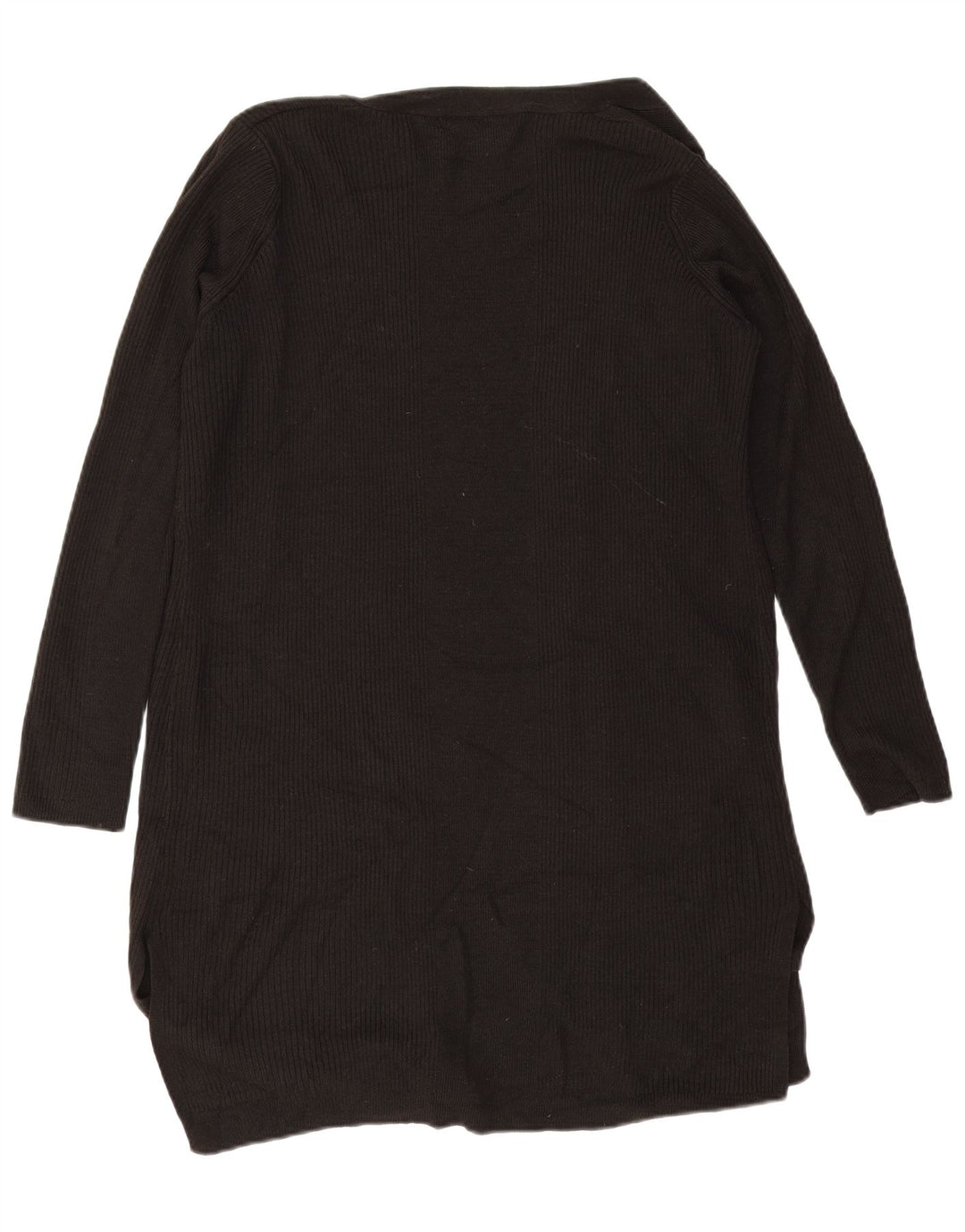 Marks & Spencer Suéter Cárdigan Abierto Largo para Mujer UK 46 Grande Negro