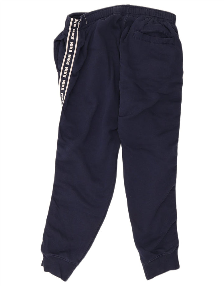 Nike Pantalones De Chándal Con Gráficos Joggers De Algodón Azul Marino Medio