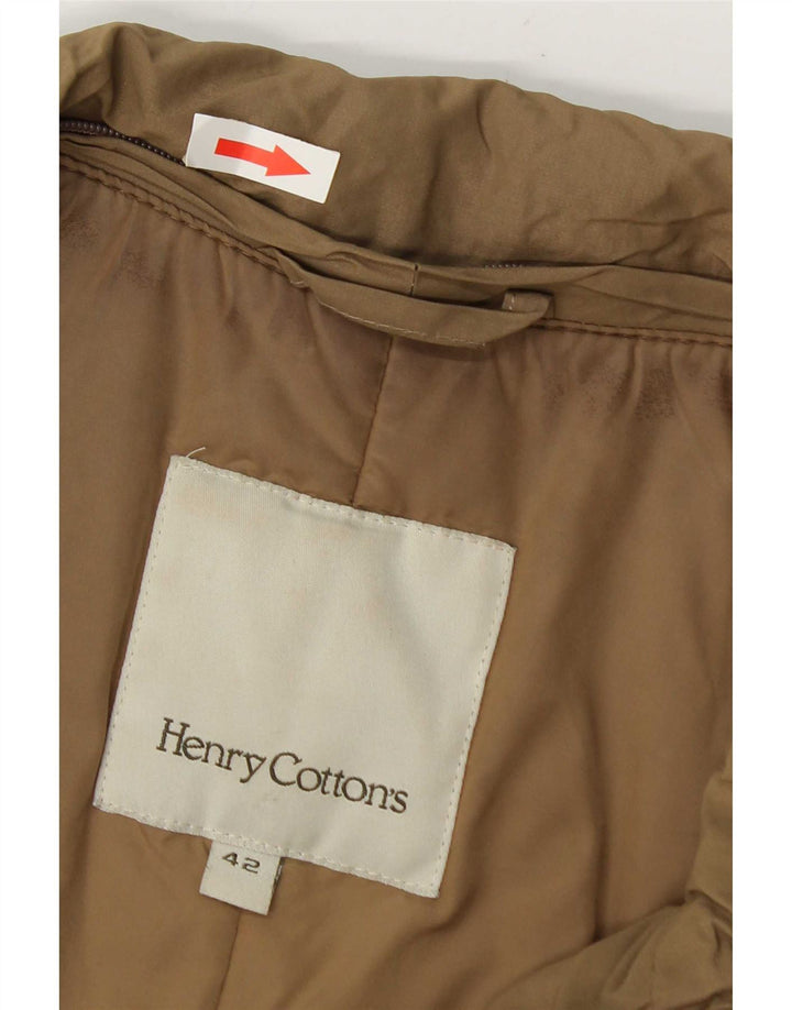 Henry Cottons Chaqueta utilitaria con cinturón para mujer IT 42 Poliamida caqui mediana