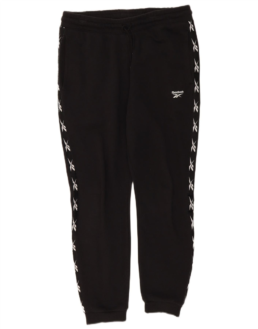 Reebok Pantalones De Chándal Gráficos Joggers De Algodón Negro Mediano