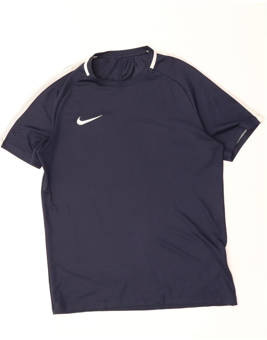 NIKE Camiseta Dri Fit para Hombre Top Grande Azul Marino Colorblock Poliéster