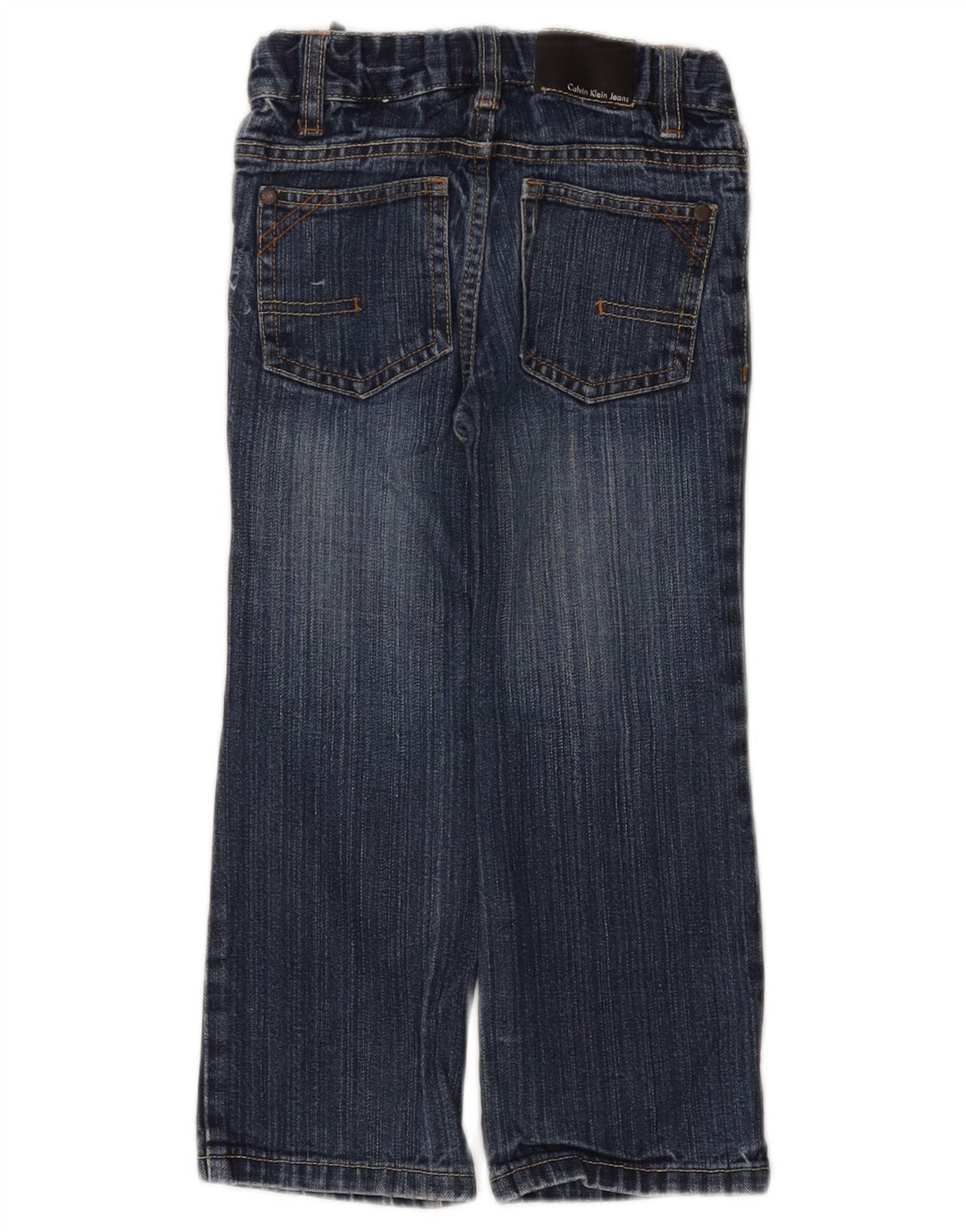CALVIN KLEIN Vaqueros rectos para niño 3-4 años W20 L17 Algodón azul