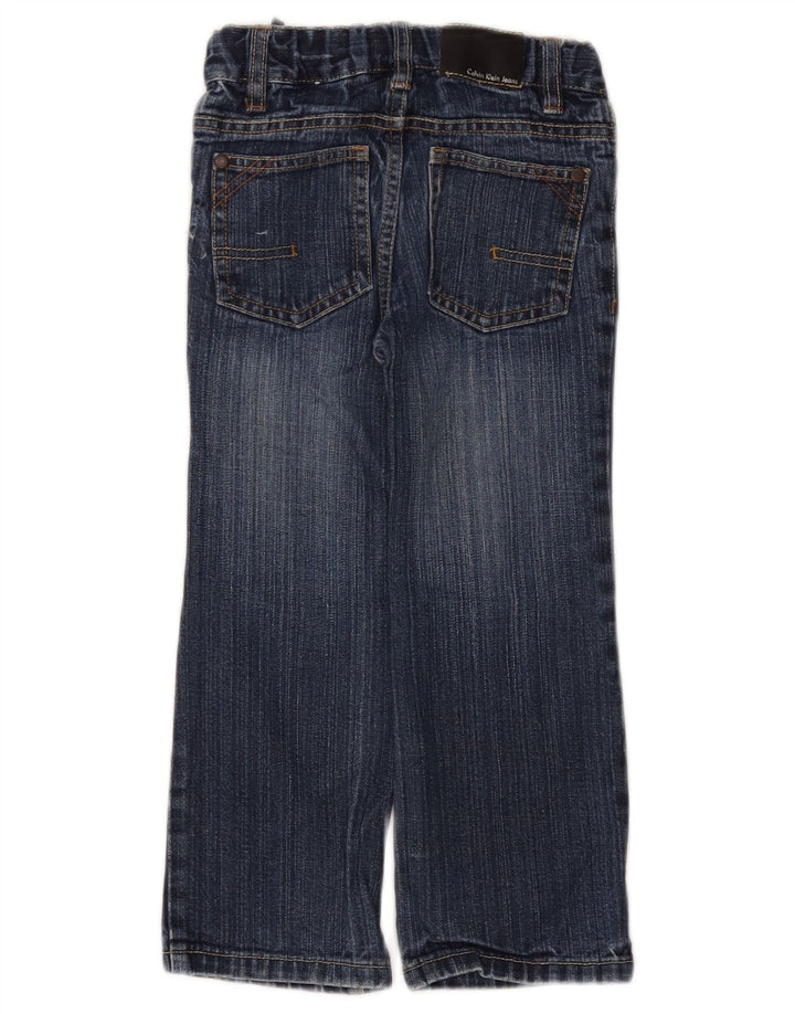 CALVIN KLEIN Vaqueros rectos para niño 3-4 años W20 L17 Algodón azul
