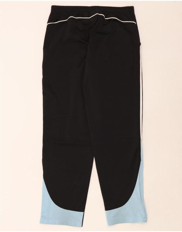 Adidas Pantalones de chándal para hombre UK 40/42 Medium Negro Colorblock Poliéster
