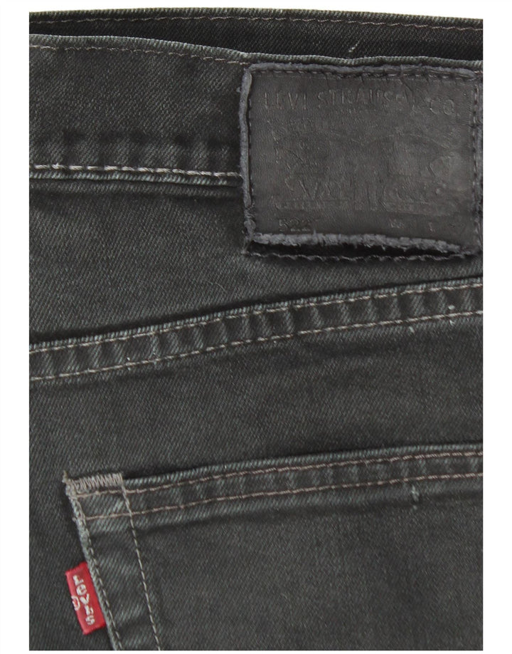 LEVI'S Jeans rectos 522 para hombre W30 L28 Algodón negro