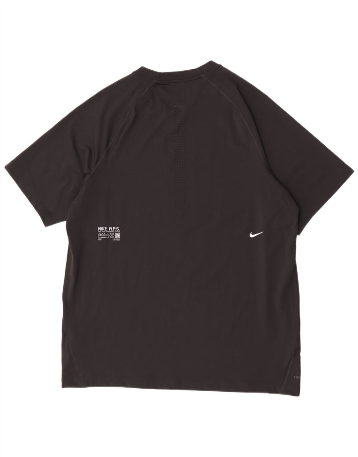 Nike - Camiseta Dri Fit para hombre, talla grande, poliéster negro
