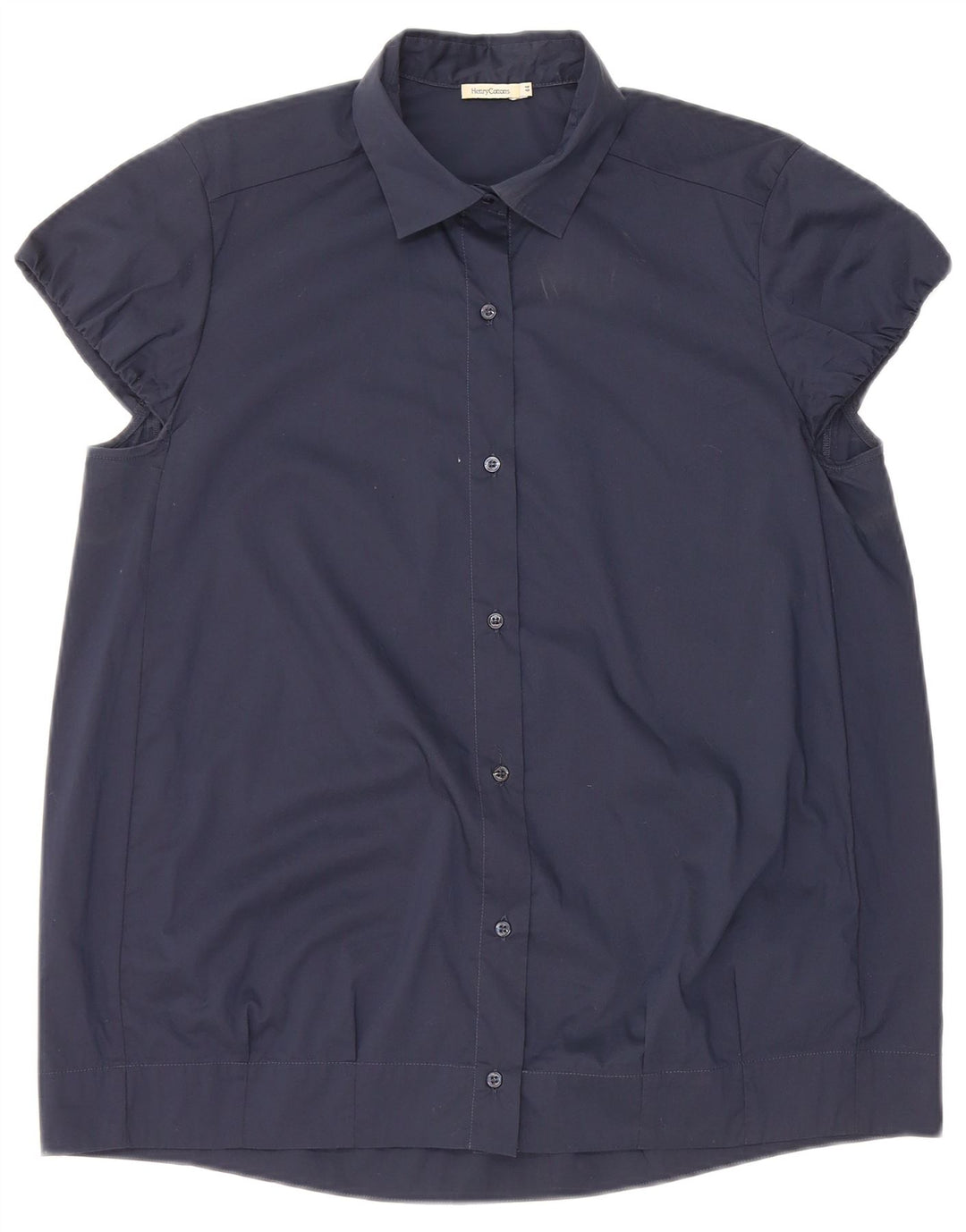 Henry s Blusa de manga corta para mujer IT 44 Azul marino mediano