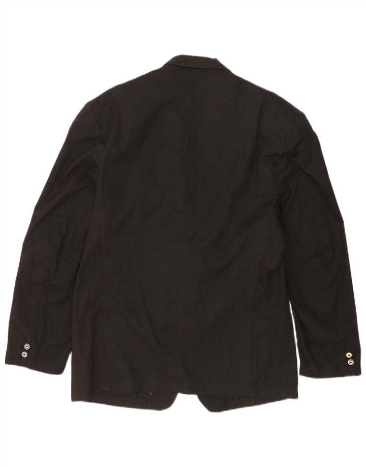 Mash Chaqueta tipo blazer de 2 botones para hombre UK 40 Grande Algodón negro