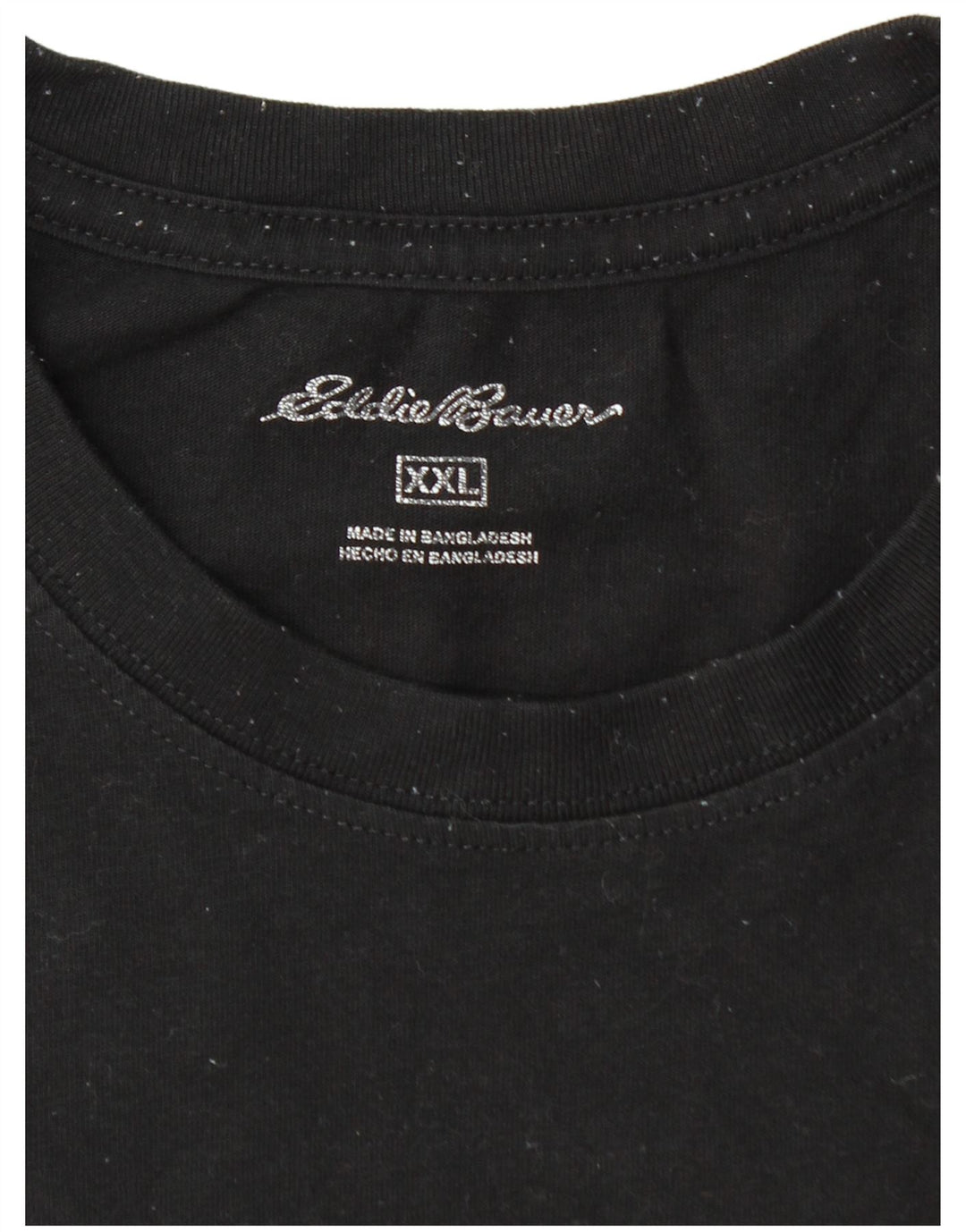 EDDIE BAUER Camiseta para hombre Top 2XL Algodón negro
