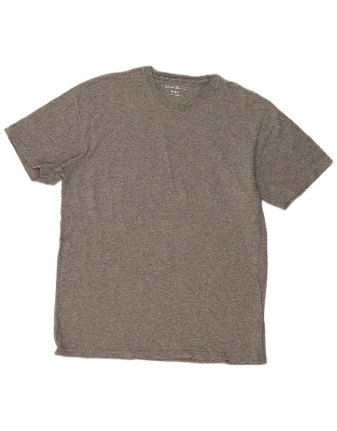 Eddie Bauer Camiseta alta para hombre Top grande de algodón gris