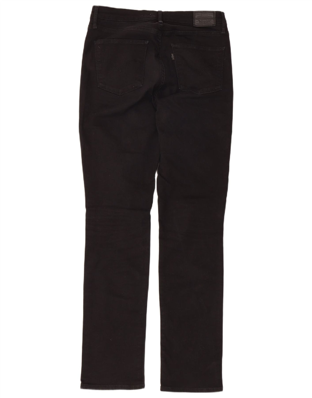 LEVI'S Jeans rectos de talle alto 724 para mujer W31 L31 Algodón negro