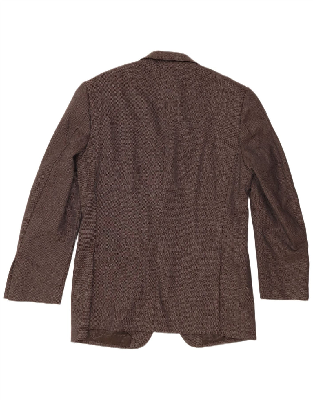 Marks & Spencer Chaqueta tipo blazer de 2 botones para hombre UK 40 Lana moteada marrón medio