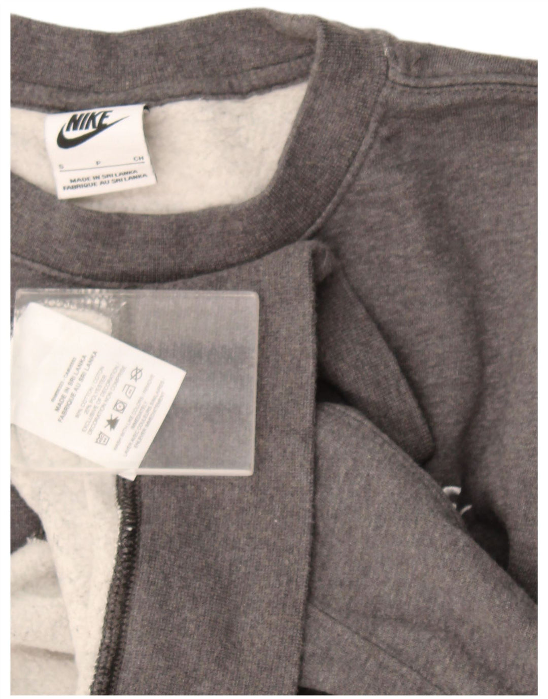 Nike Hombre Sudadera Jumper Small Gris Algodón