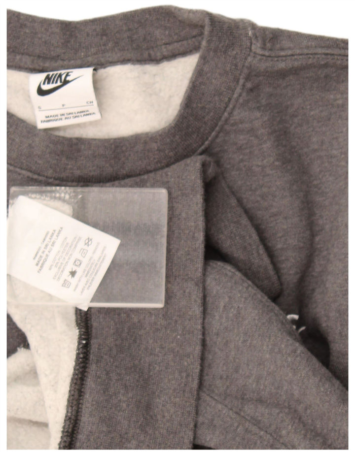 Nike Hombre Sudadera Jumper Small Gris Algodón