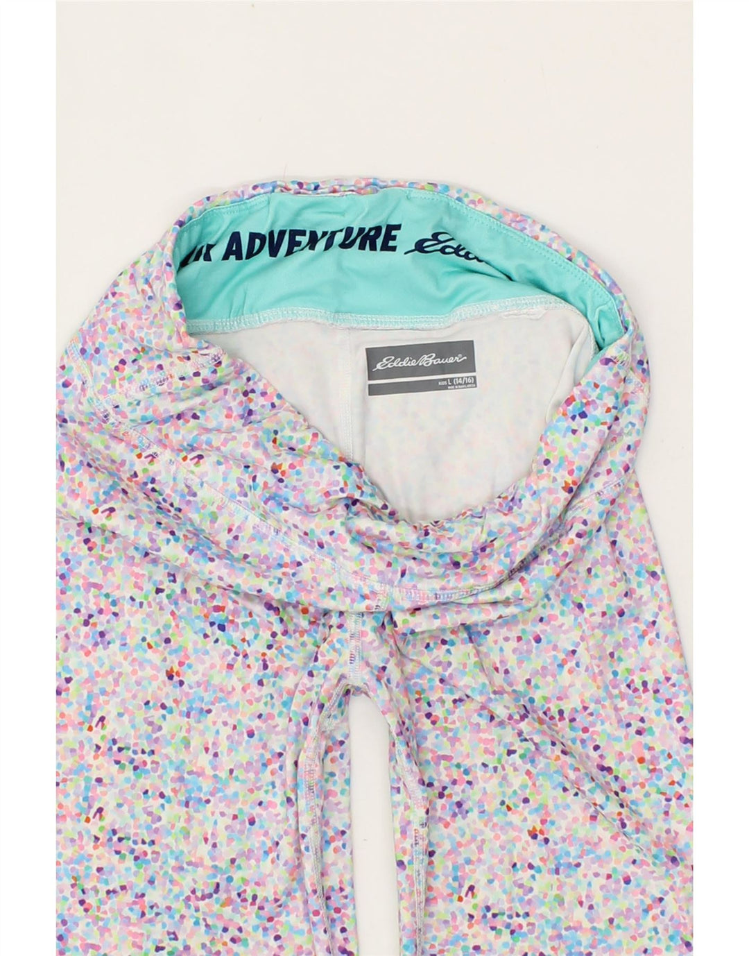 EDDIE BAUER Girls Leggings 14-15 Years Large Multicoloured Spotted Vintage Eddie Bauer and Second-Hand Eddie Bauer from Messina Hembry 