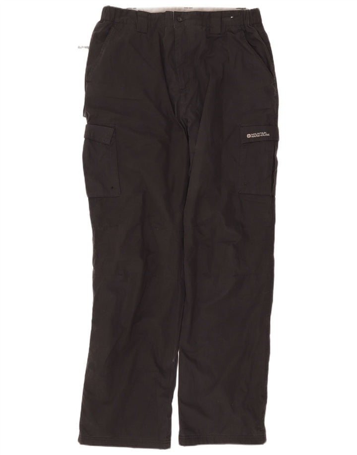 Pantalones cargo rectos para hombre de Mountain Warehouse W36 L32 Poliéster gris