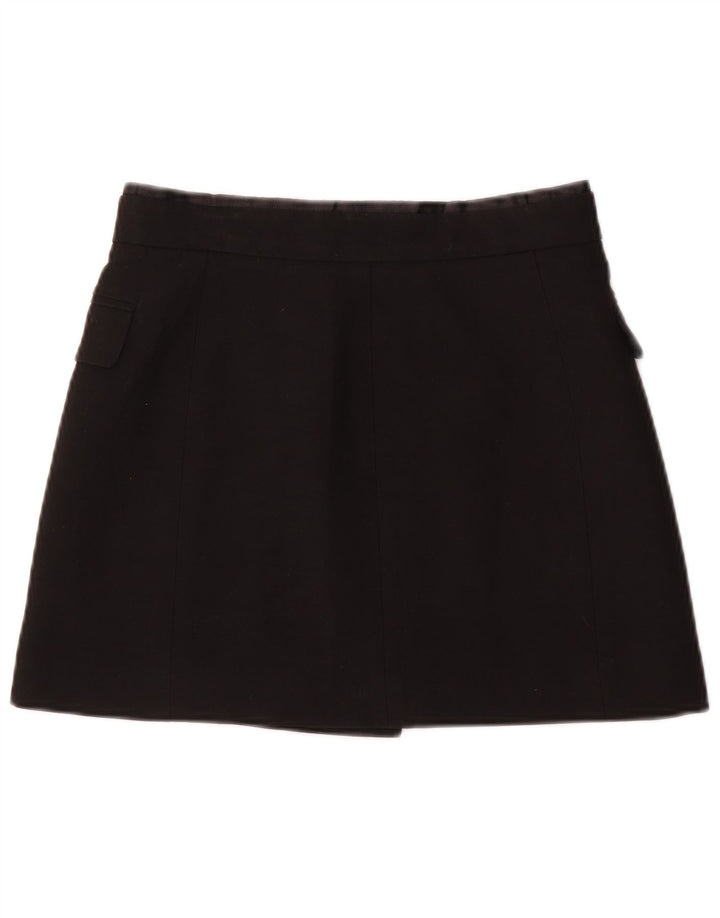 Zara Mujer Minifalda Cruzada Pequeña W26 Negro
