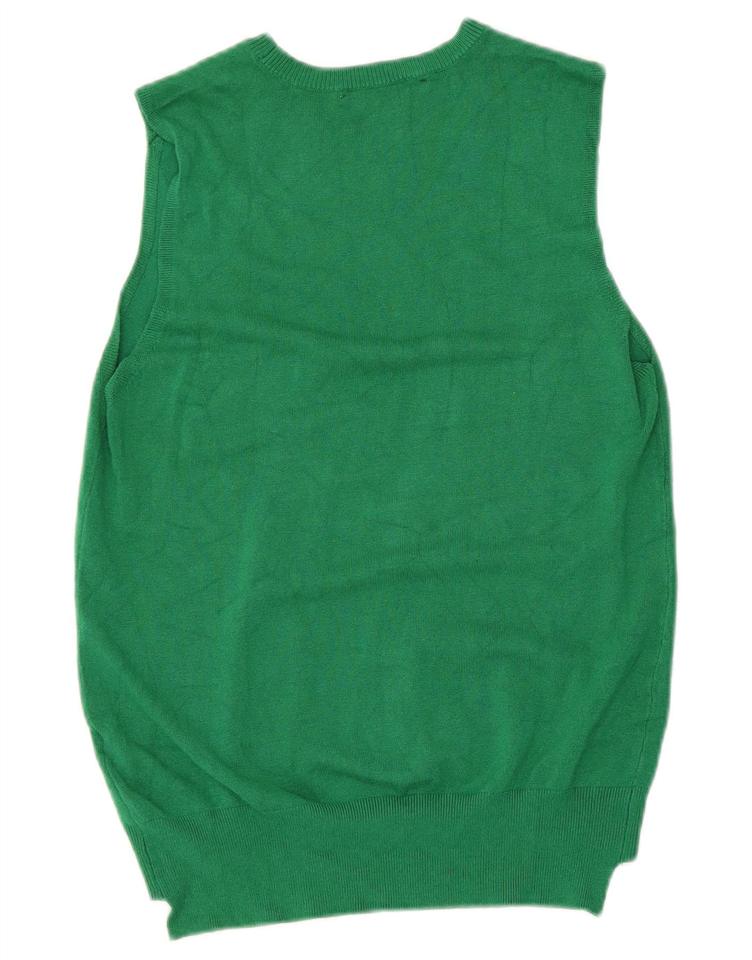 Zara Mujer Chaleco Tank Top UK 12 Viscosa Verde Medio