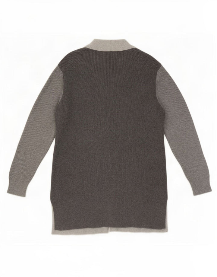 Marks & Spencer Suéter Cárdigan Largo para Mujer UK 44 Grande Gris