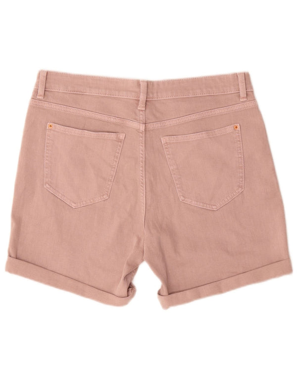 Marks & Spencer Pantalones cortos vaqueros para mujer UK 12 Medium W30 Algodón rosa
