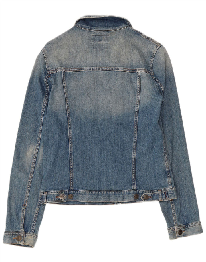 Chaqueta vaquera para mujer Fat Face UK 10 Small Blue Cotton