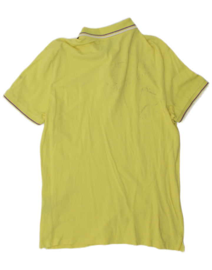 Diadora Polo Hombre Grande Amarillo Algodón