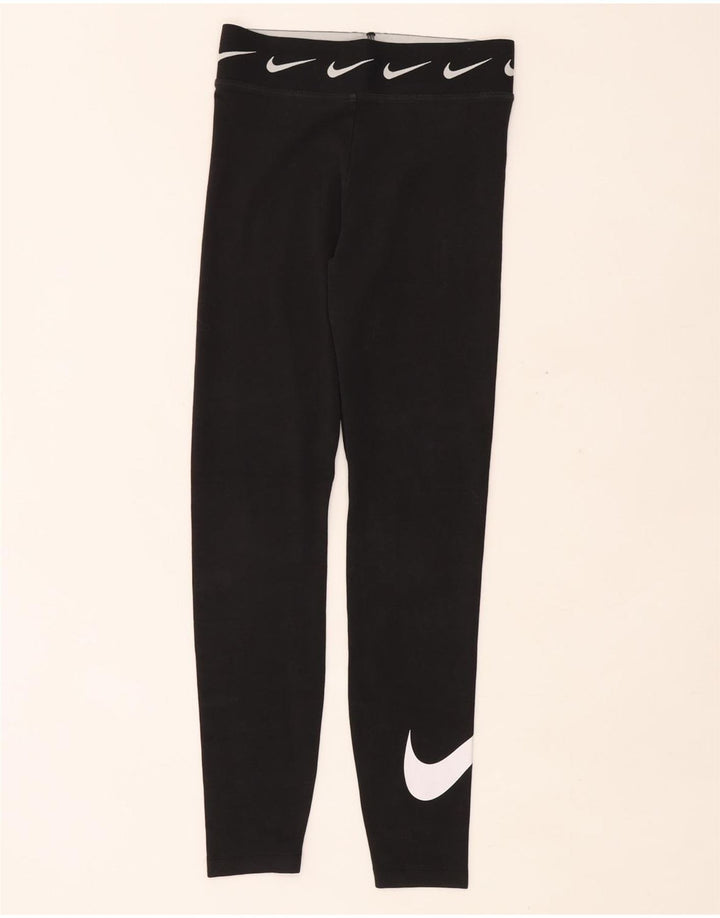 NIKE Leggings gráficos para mujer UK 8 Small Negro