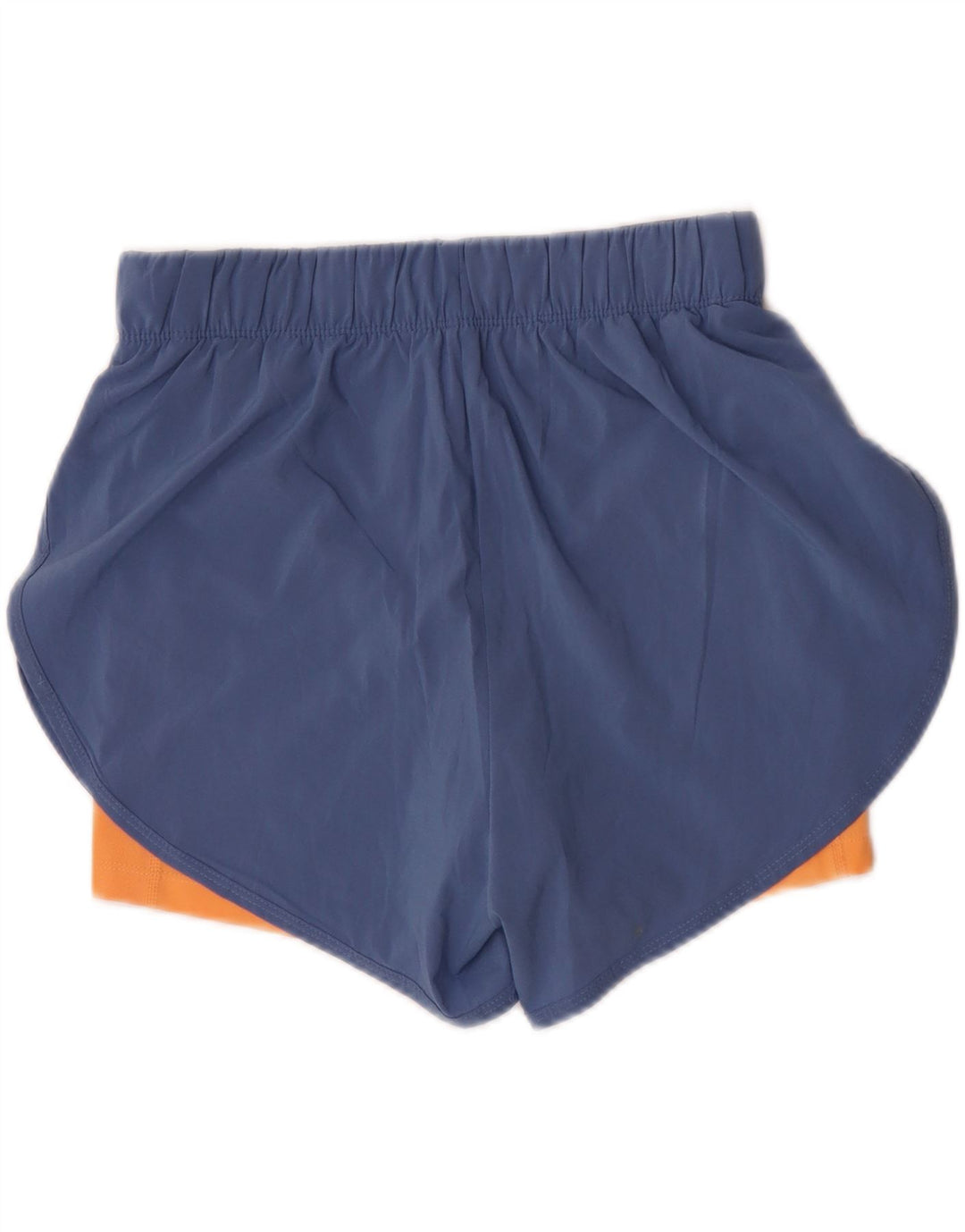 Nike - Pantalones cortos deportivos Dri Fit para mujer, talla 40, poliéster, color azul medio
