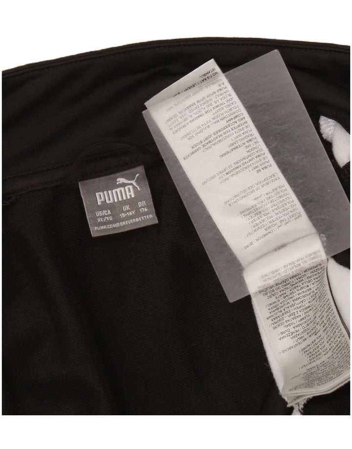 Puma - Chaqueta de chándal con gráfico para niños, 15-16 años, color negro