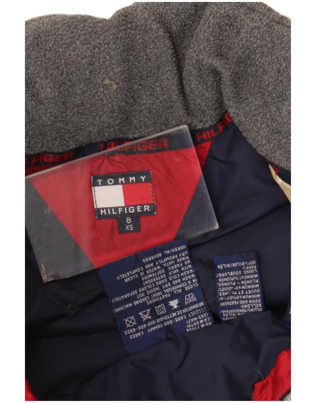 Tommy Hilfiger Chaqueta acolchada para niño 7-8 años XS Beige Nylon