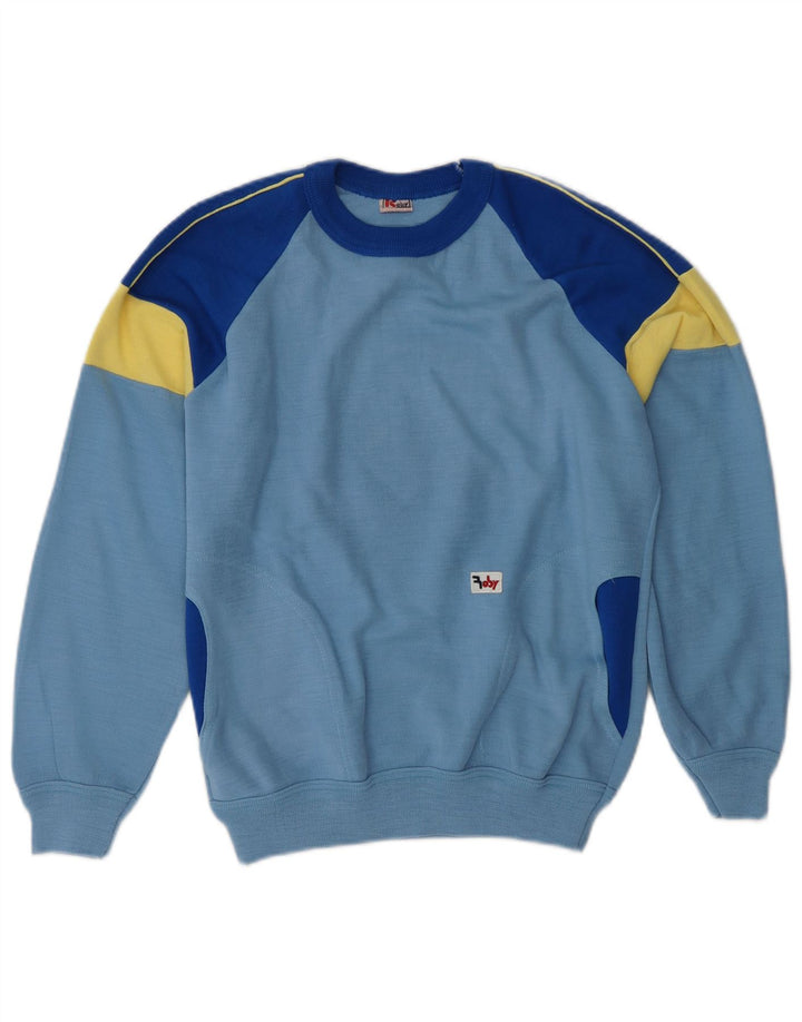 ROBY Sudadera Jumper para Mujer IT 44 Medium Blue Colourblock
