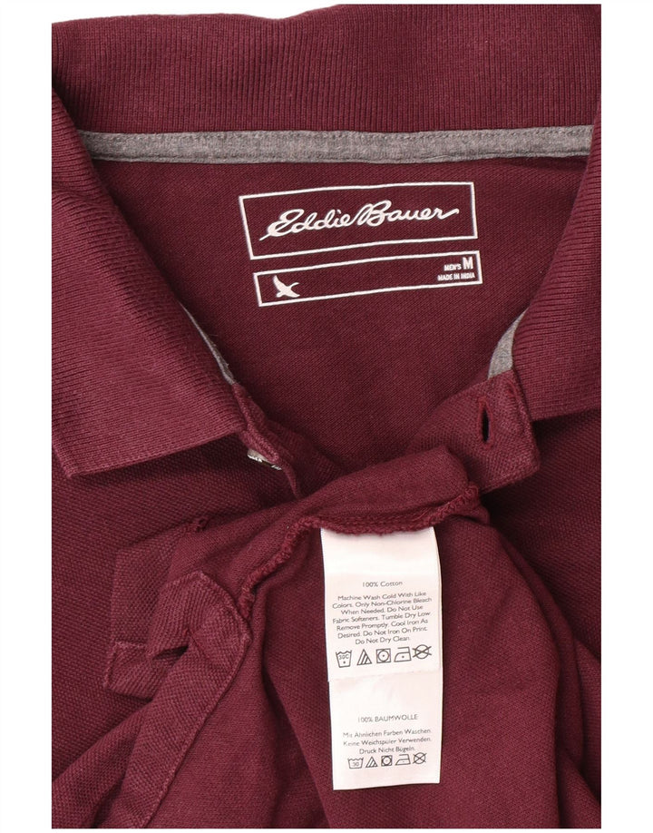 Eddie Bauer Polo Hombre Algodón Granate Medio