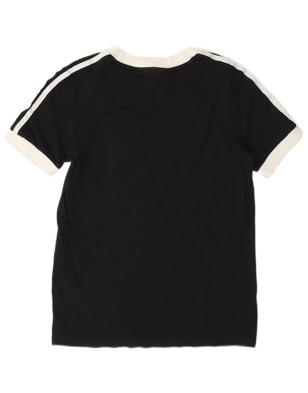 Adidas Camiseta extragrande para mujer UK 6 XS Negro Colorblock Algodón
