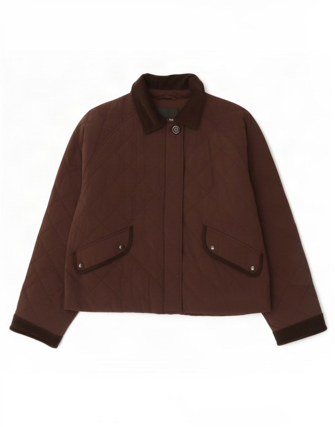 Massimo Dutti Chaqueta Acolchada Extragrande Mujer UK 10 Small Marrón Poliéster