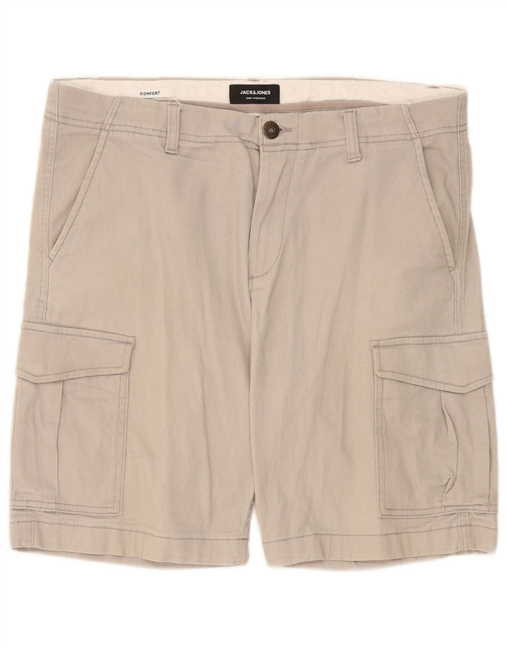 Jack & Jones Pantalones cortos cargo para hombre W36 Algodón gris grande