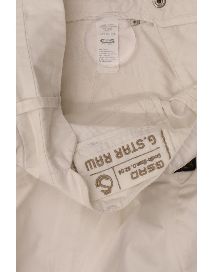 Minifalda Vaquera G-Star W27 De Algodón Blanco Medio