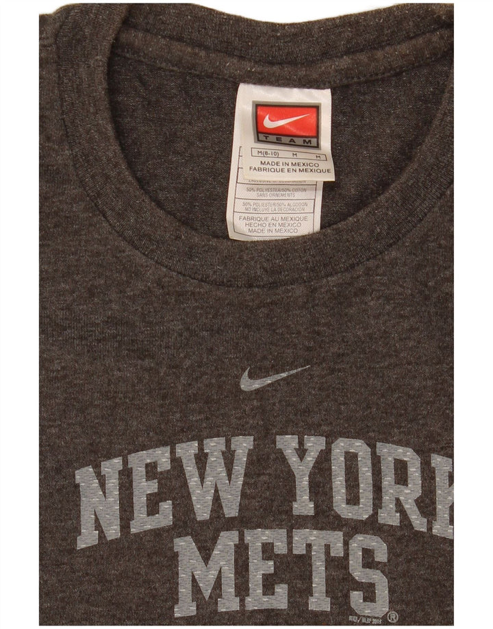 Nike Camiseta gráfica para mujer Top US 8/10 Poliéster moteado gris medio