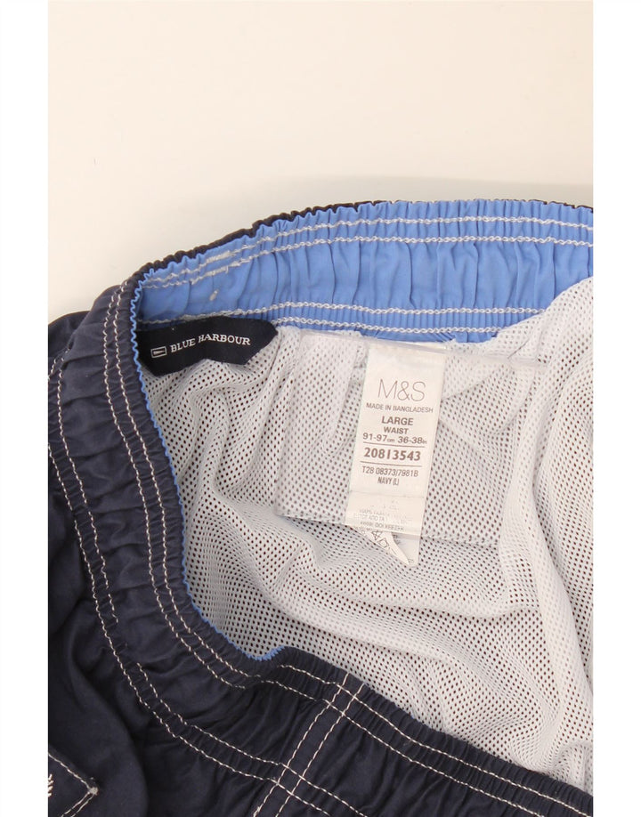 MARKS & SPENCER Mens Blue Harbor Bañador Corto Grande Azul Marino