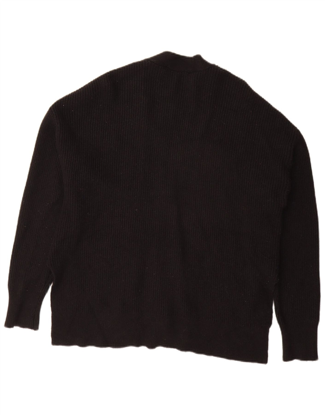 Zara Mujer Suéter Cárdigan Extragrande UK 10 Small Negro
