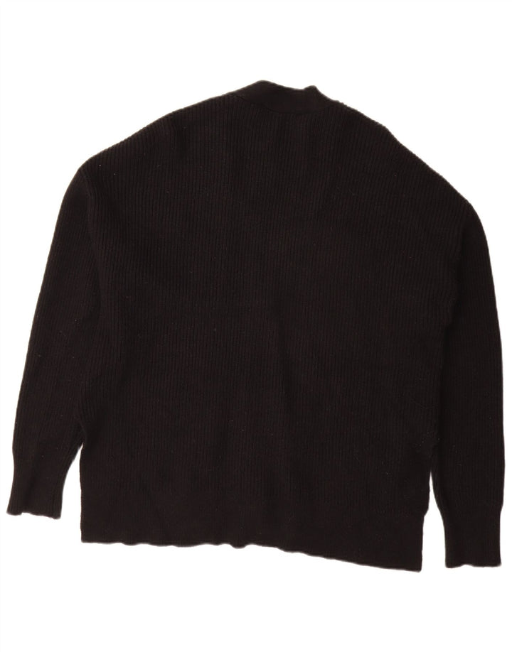 Zara Mujer Suéter Cárdigan Extragrande UK 10 Small Negro